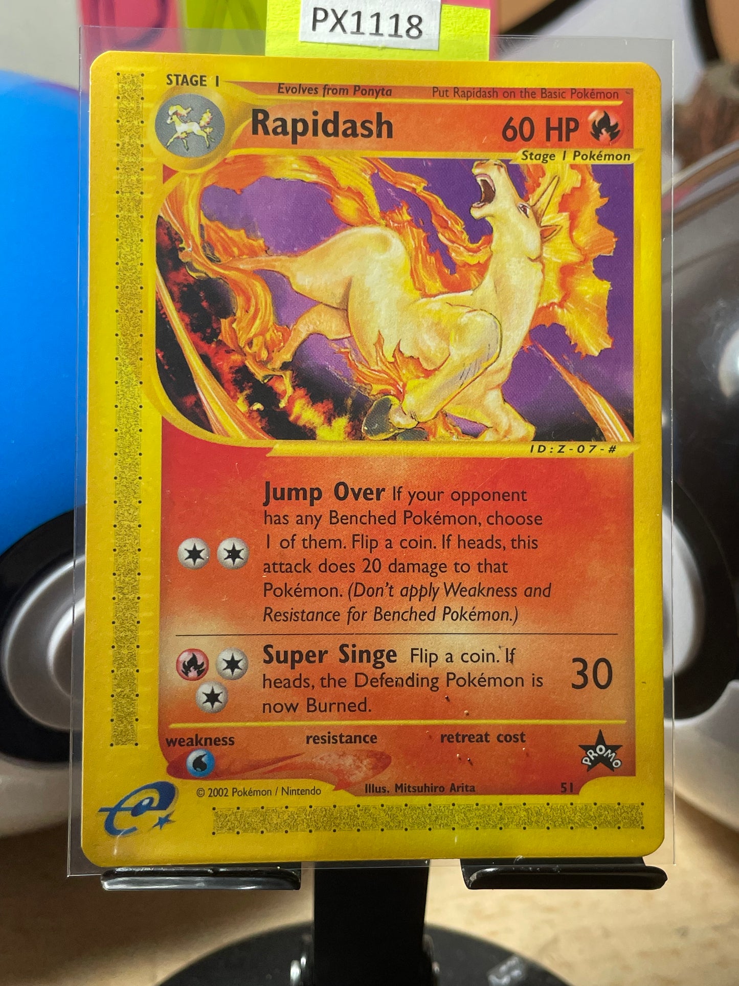 2002 Rapidash #51 WOTC Promo [LP]