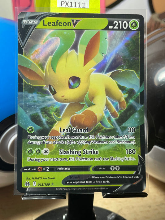 2023 Leafeon V #13 Crown Zenith [NM]