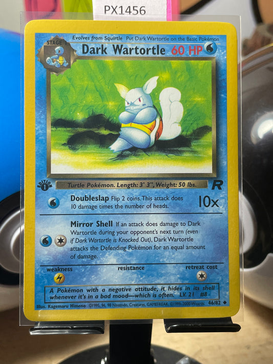 2000 Dark Wartortle [1st Edition] #46 Team Rocket [LP+]