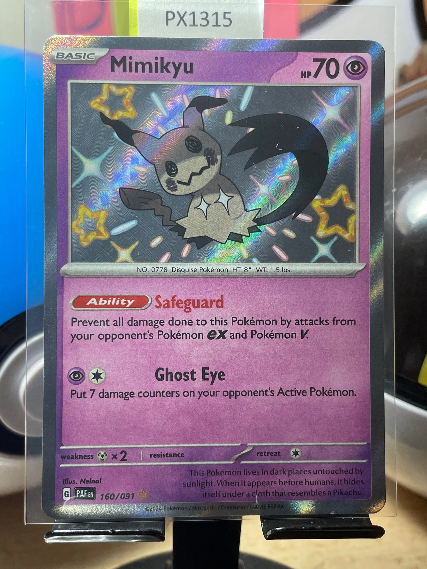 2024 Mimikyu #160 Paldean Fates [NM-]