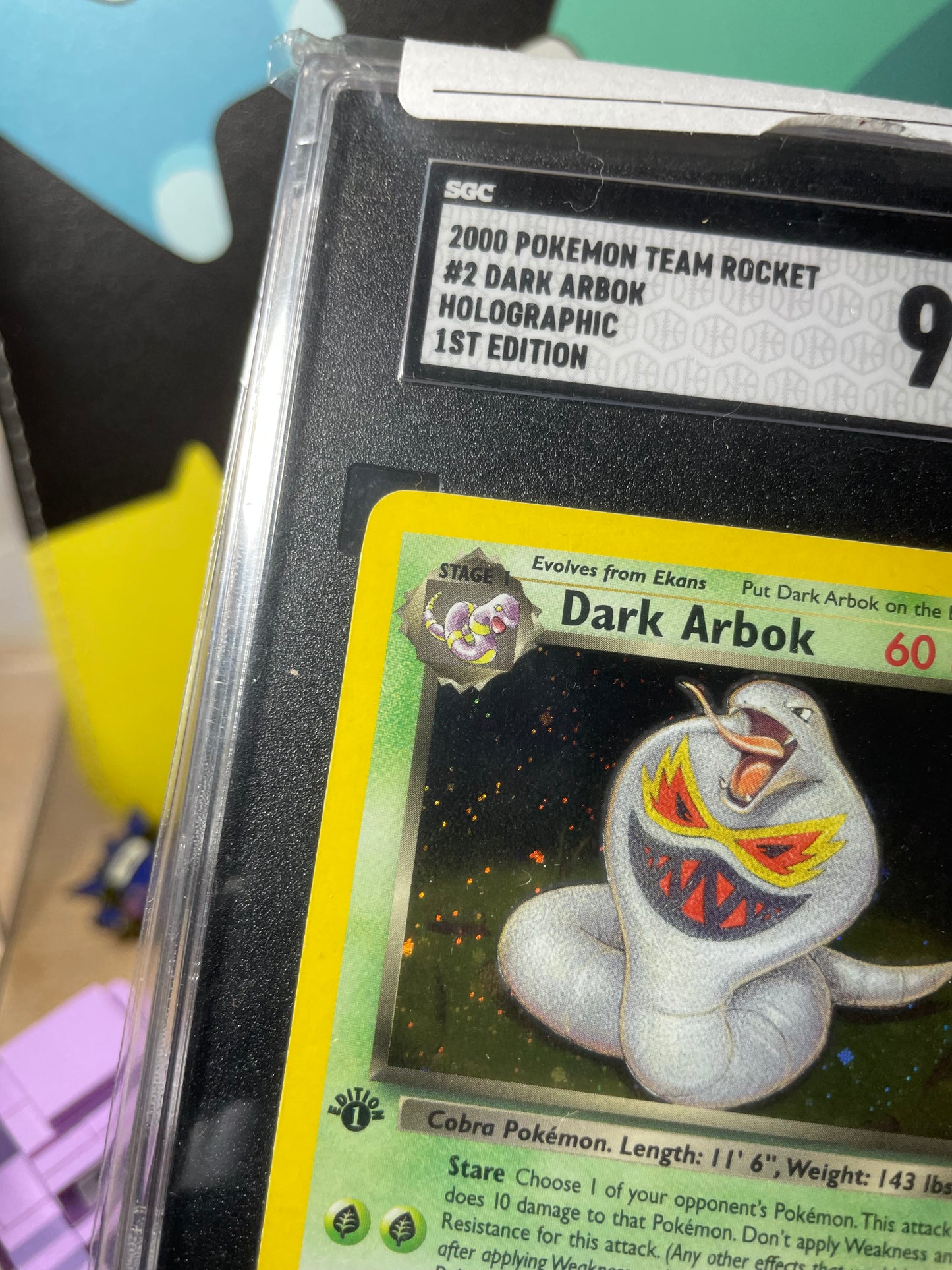(SGC 9.5) Dark Arbok [1st Edition] #2 Team Rocket
