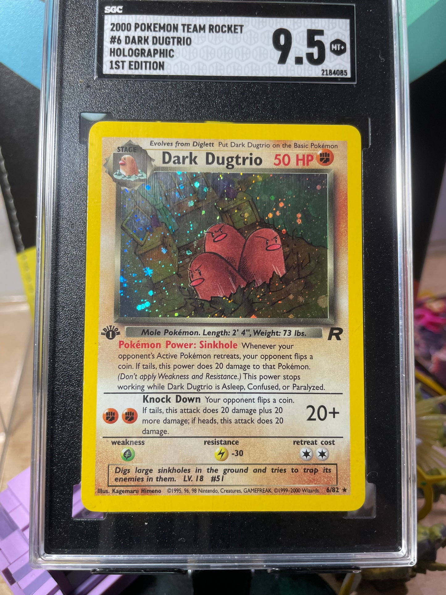 (SGC 9.5) Dark Dugtrio [1st Edition] #6 Team Rocket