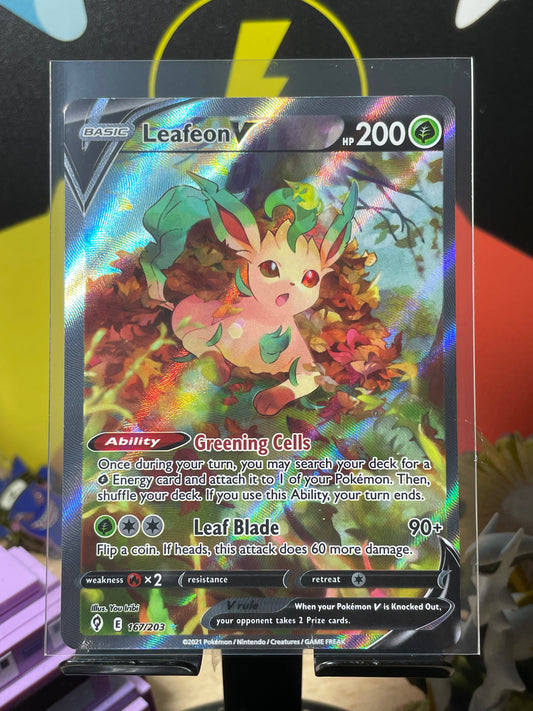 2021 Leafeon V #167 Evolving Skies
