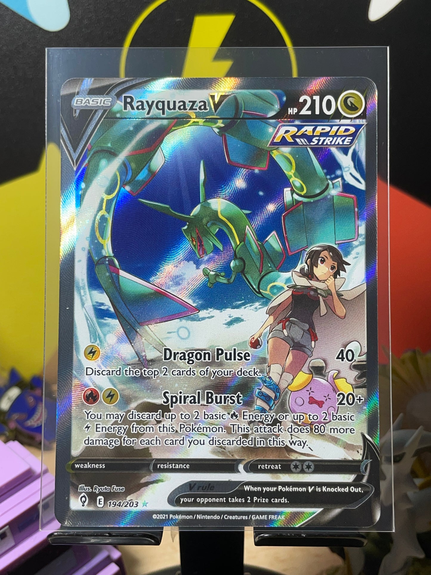 2021 Rayquaza V #194 Evolving Skies