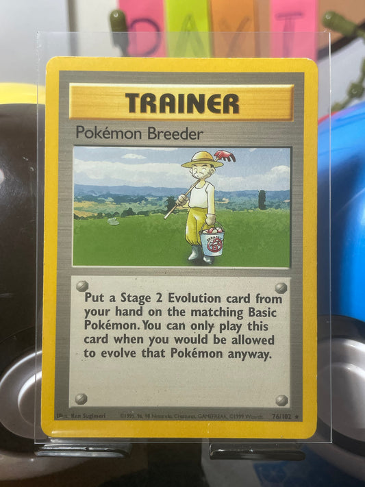 1999 Pokemon Breeder #76 Base Set [MP+]