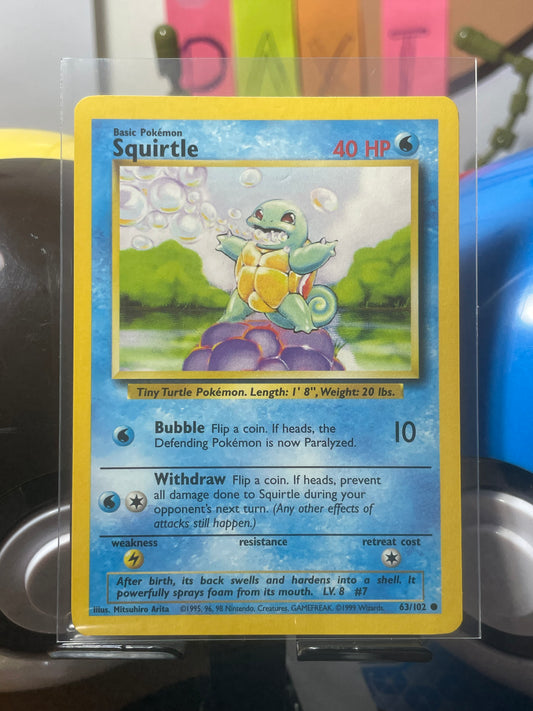 1999 Squirtle #63 Base Set [LP-]