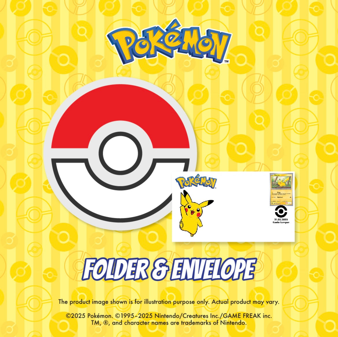 Pokemon Stamp Folder Set POS Malaysia
