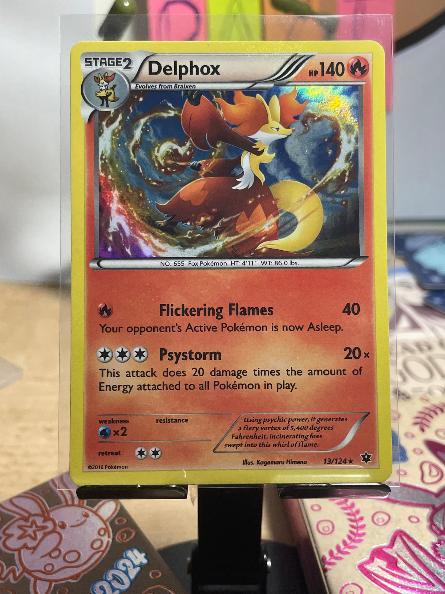 2016 Delphox [Holo] #13 Pokemon Fates Collide