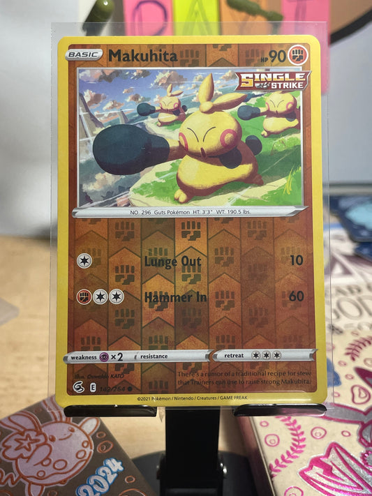 2021 Makuhita [Reverse Holo] #142 Fusion Strike
