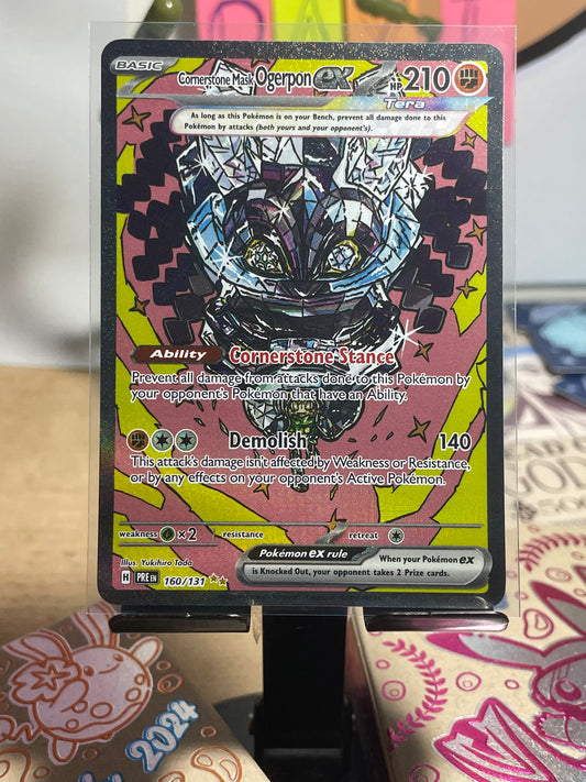 2025 Cornerstone Ogerpon ex #160 Prismatic Evolutions [NM]