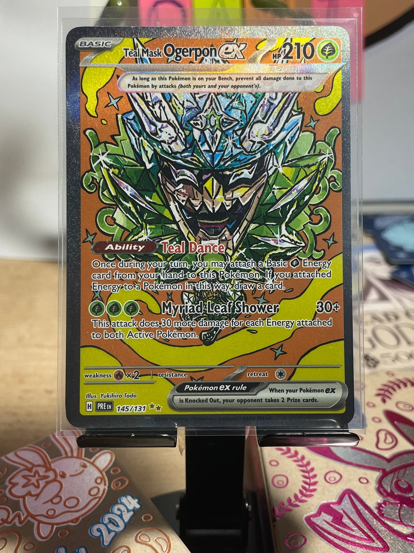 2025 Teal Mask Ogerpon ex #145 Prismatic Evolutions