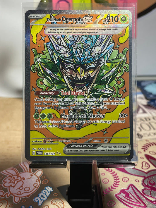 2025 Teal Mask Ogerpon ex #145 Prismatic Evolutions