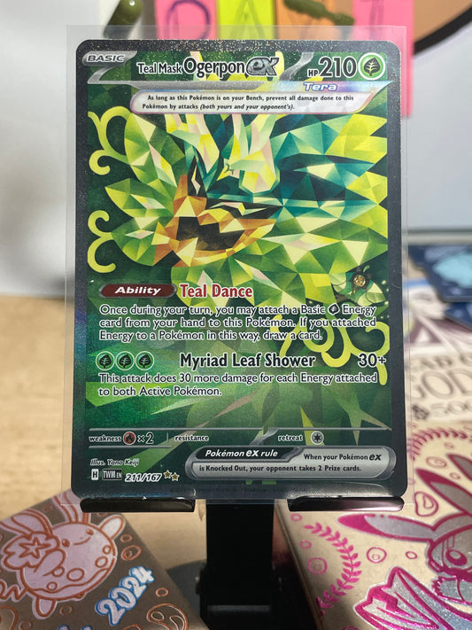 2024 Teal Mask Ogerpon ex #211 Twilight Masquerade [NM]