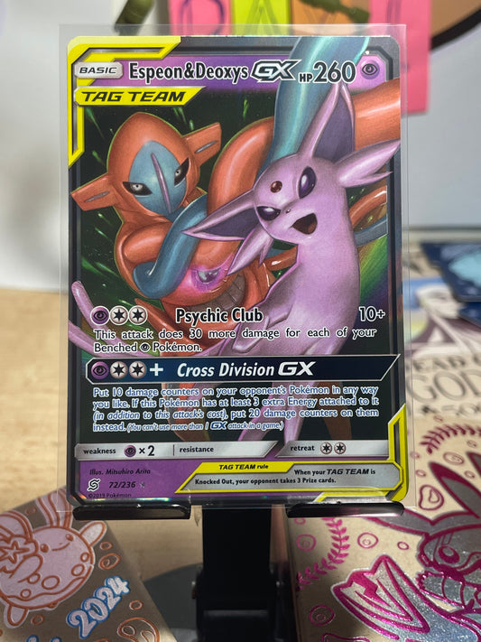 2019 Espeon & Deoxys GX #72 Unified Minds [LP+]