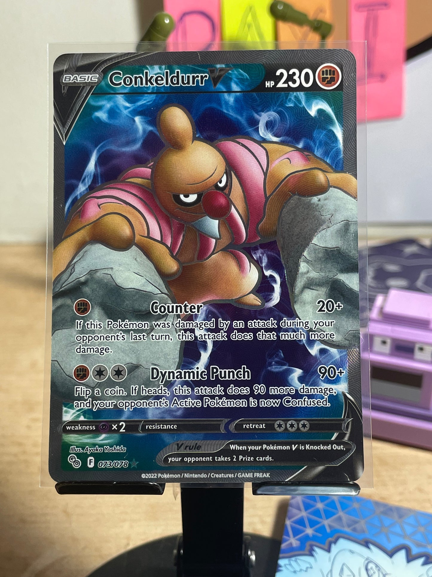 2022 Conkeldurr V #73 Pokemon Go [NM-]