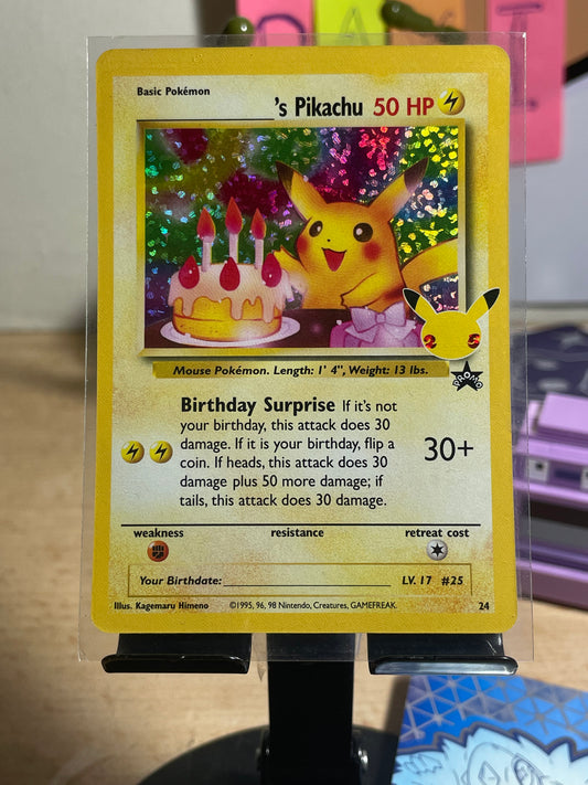 2021 Birthday Pikachu #24 Celebrations [NM-]