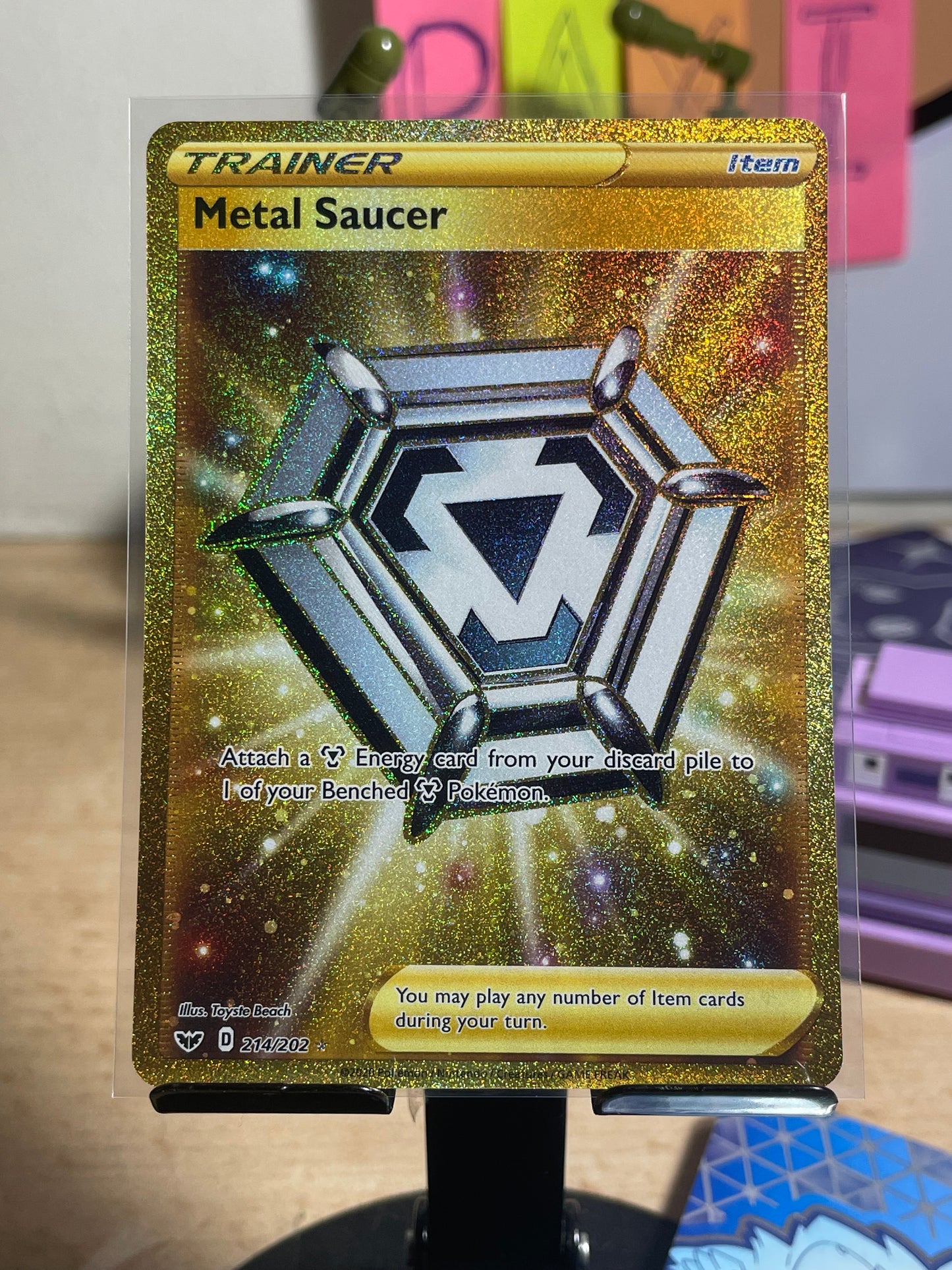 2020 Metal Saucer #214 SWSH Base [NM]