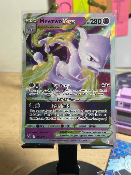 2022 Mewtwo Vstar #31 Pokemon Go [NM]