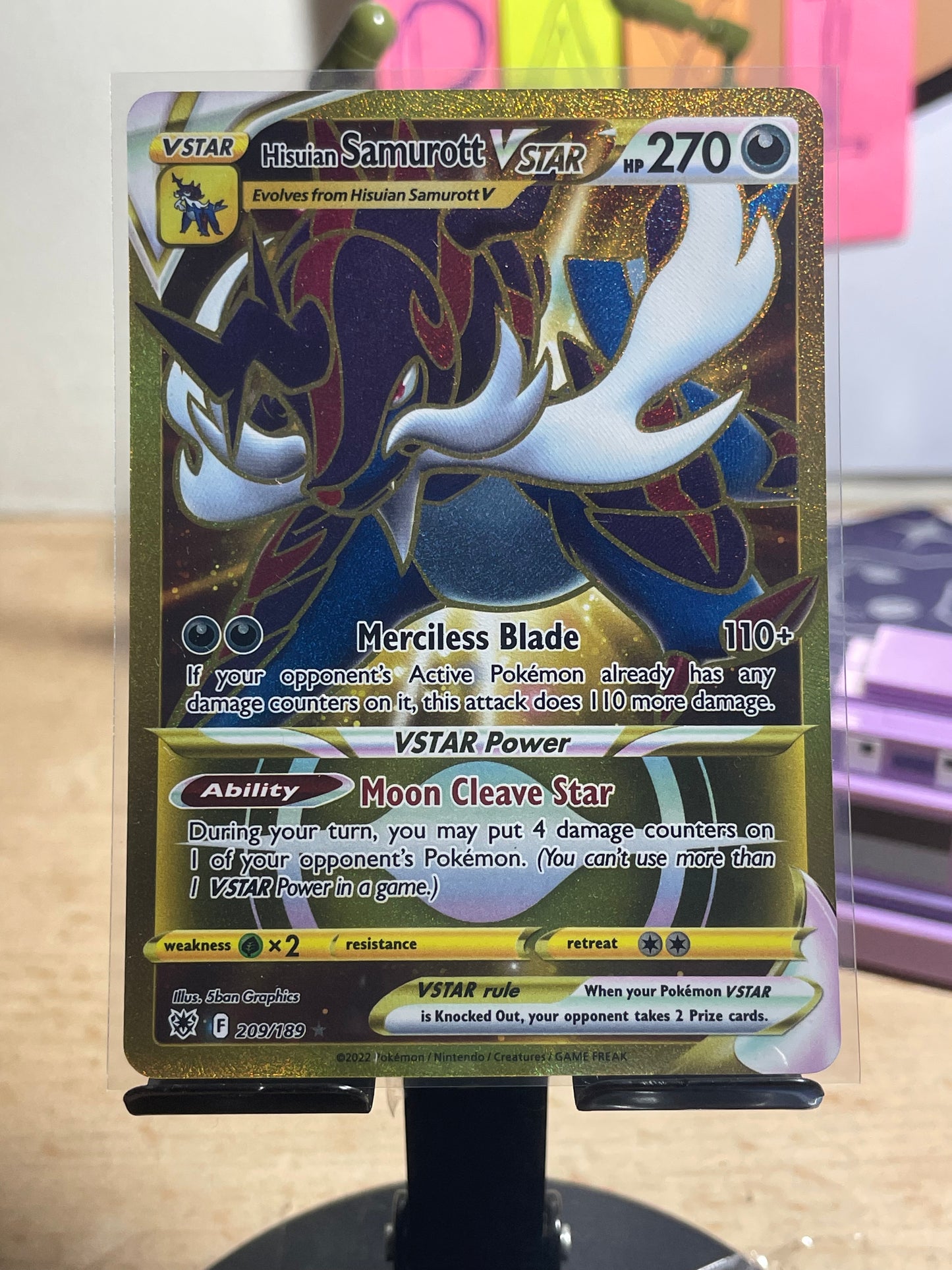 2022 Hisuian Samurott Vstar #209 Astral Radiance [NM]
