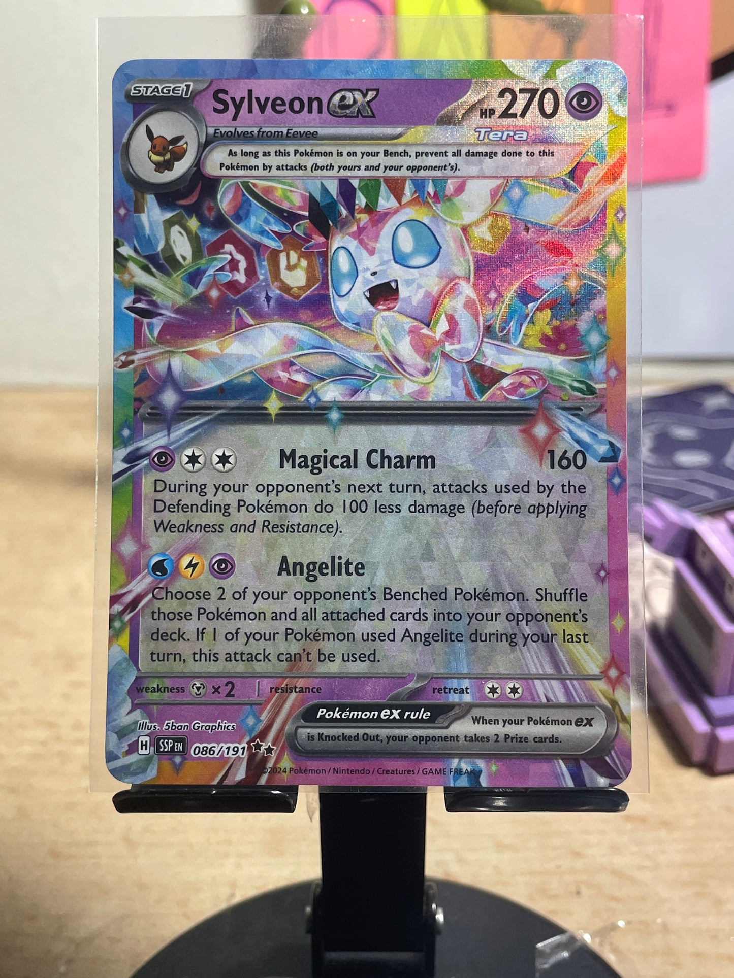 2024 Sylveon ex #86 Surging Sparks [NM]