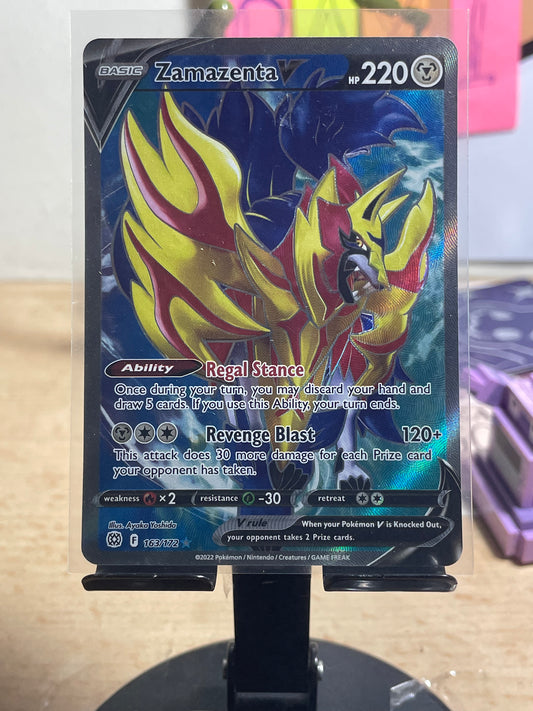 2022 Zamazenta V #163 Brilliant Stars [NM]