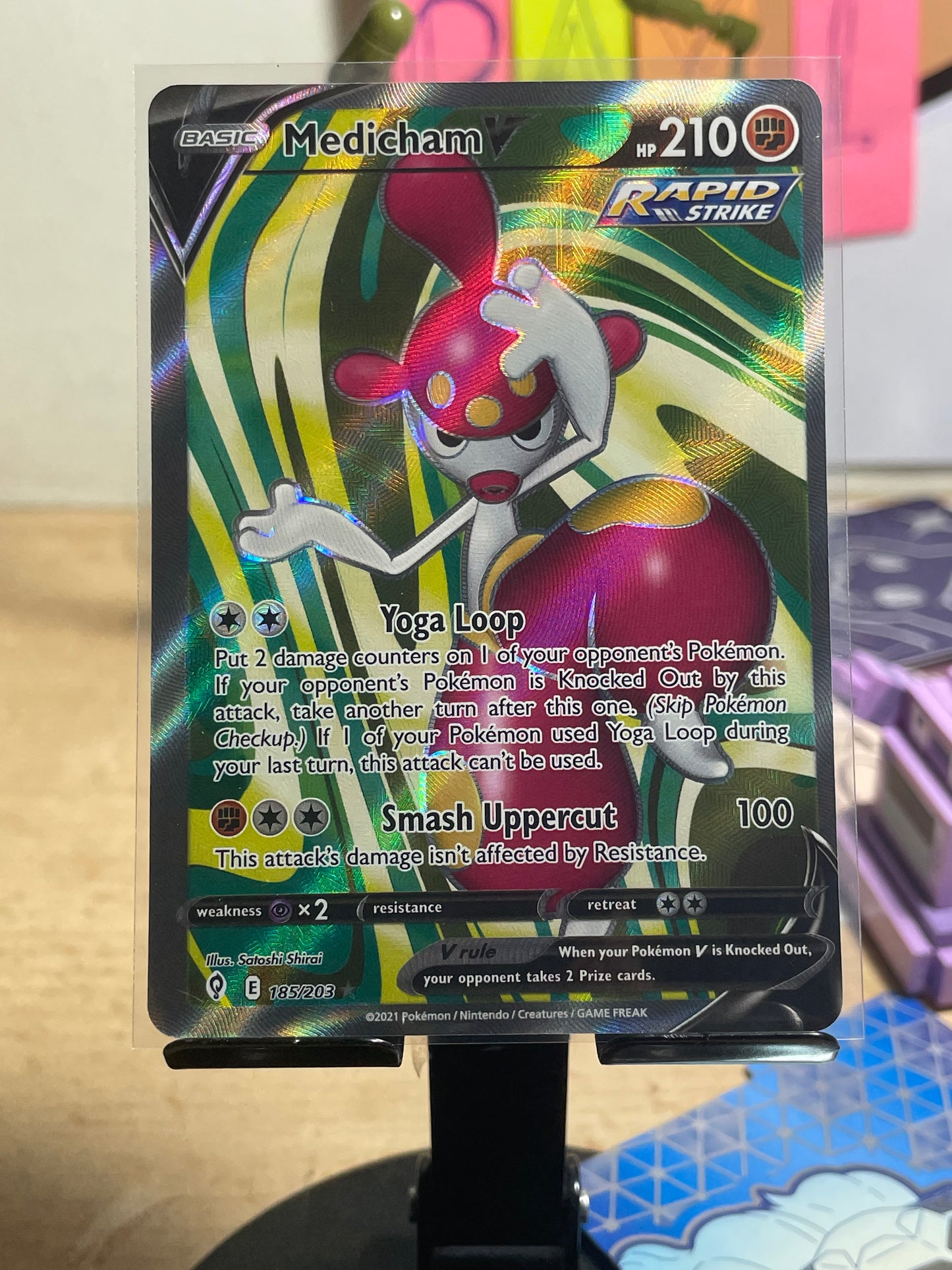 2021 Medicham V #185 Evolving Skies [NM]