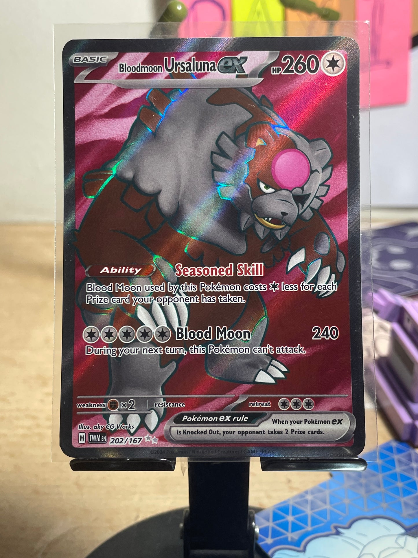 2024 Bloodmoon Ursaluna ex #202 Twilight Masquerade [NM-]