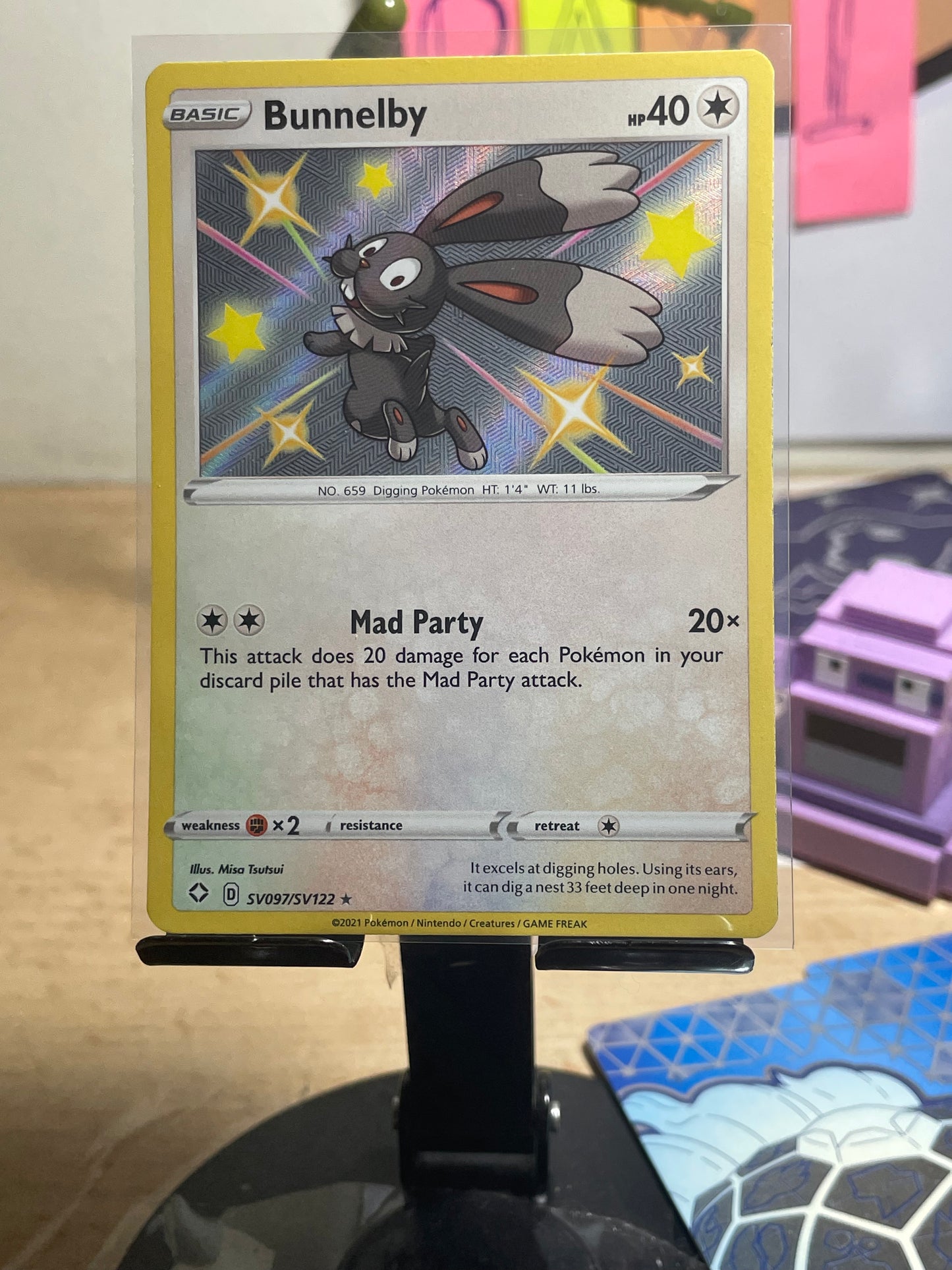 2021 Bunnelby #SV97 Shining Fates
