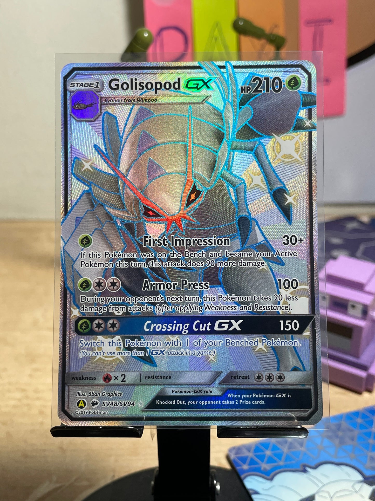 2019 Golisopod GX #SV48 Hidden Fates [NM]