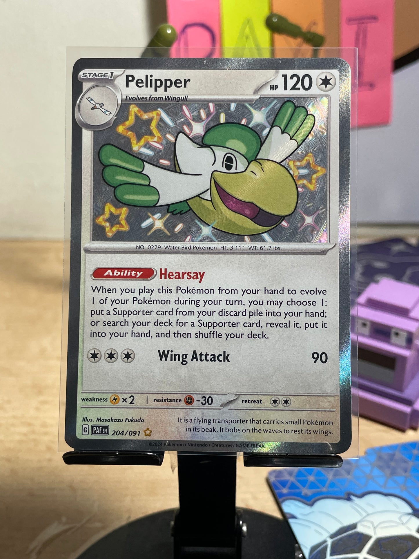 2024 Pelipper #204 Paldean Fates
