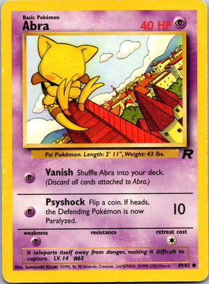 2000 Team Rocket 49/82 Abra LP