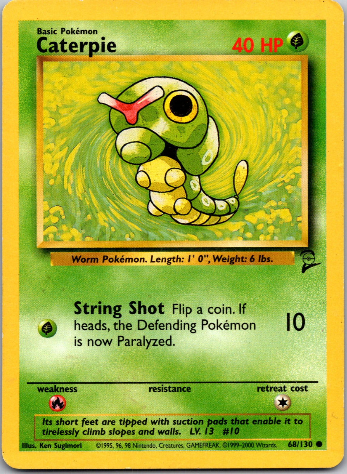 2000 Base Set 2 068/130 Caterpie LP