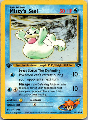 2000 Gym Challenge 091/132 Misty's Seel LP