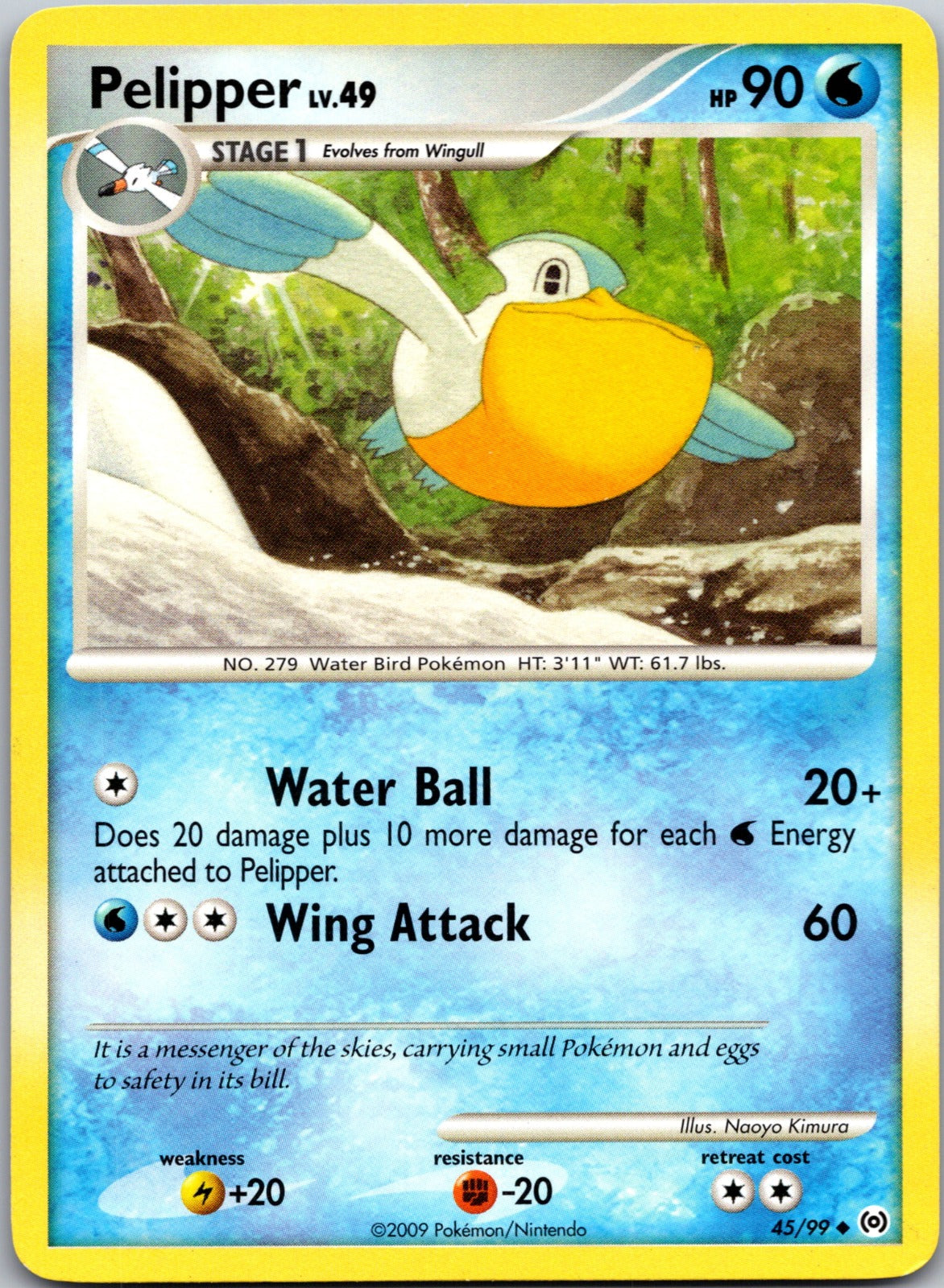 2009 Arceus 45/99 Pelipper (45) LP
