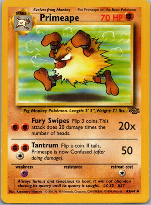 Jungle 43/64 Primeape Uncommon NM