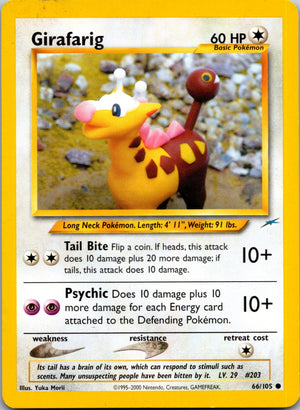 2002 Neo Destiny 066/105 Girafarig Common M275