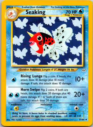2001 Neo Revelation 37/64 Seaking Uncommon L45