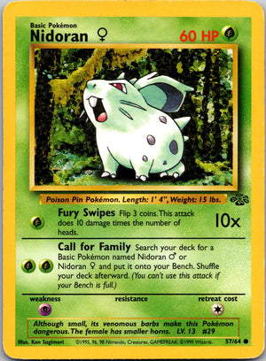 1999 Jungle 57/64 Nidoran F LP