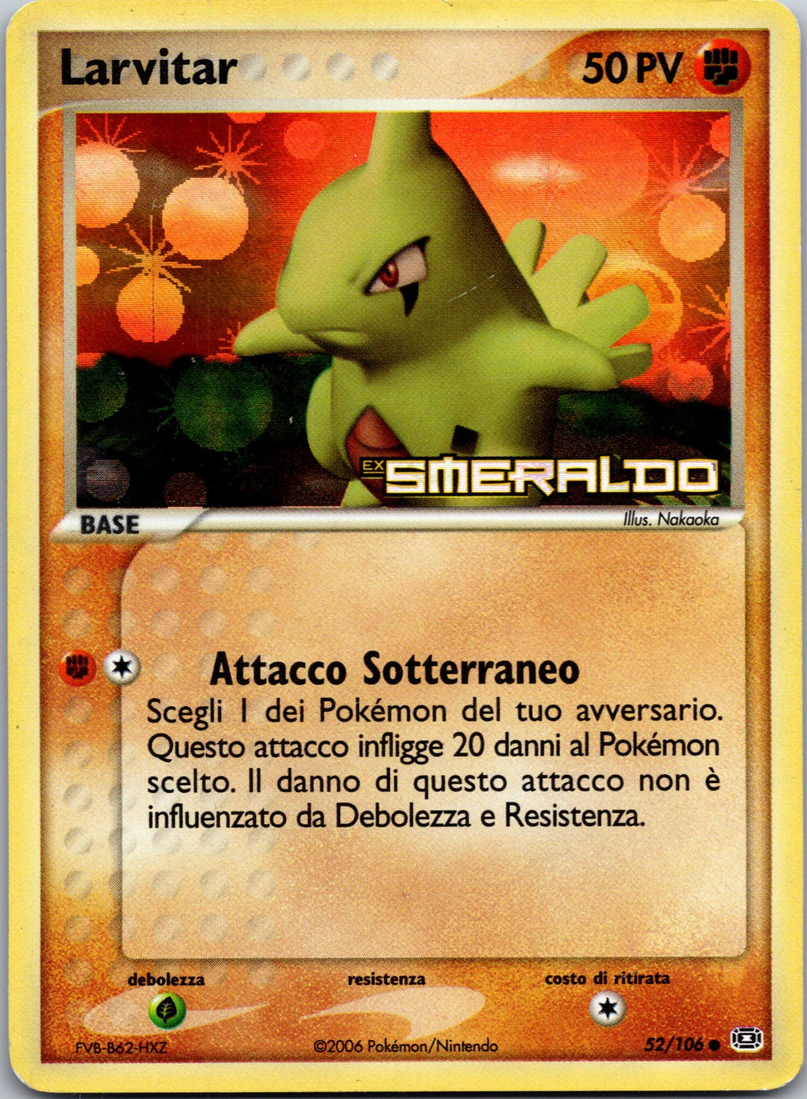 2001 Larvitar Neo Discovery 57/75 LP