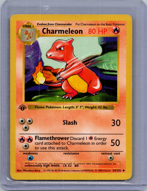 1999 Base Set [1st Edition] 024/102 Charmeleon Uncommon T