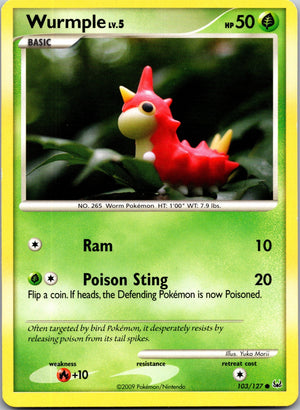2009 Platinum 103/127 Wurmple LP
