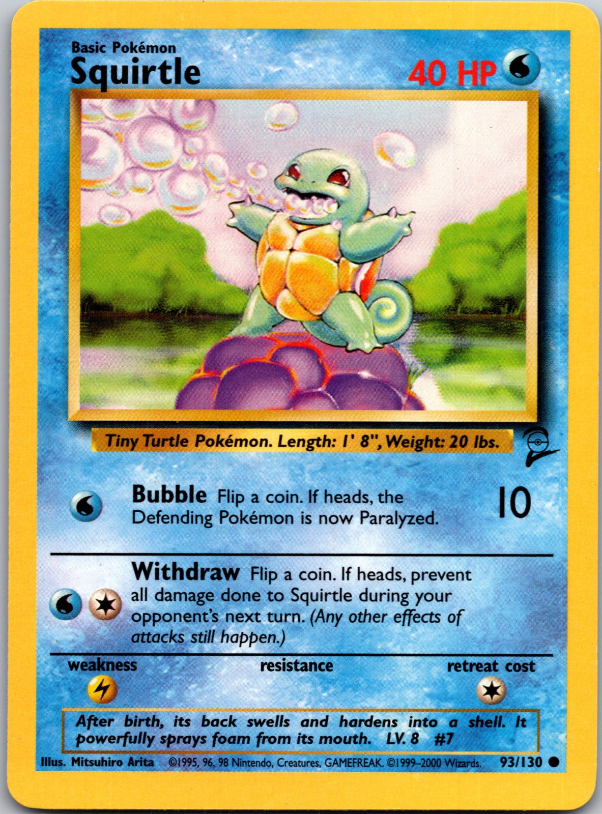 2000 Base Set 2 093/130 Squirtle LP