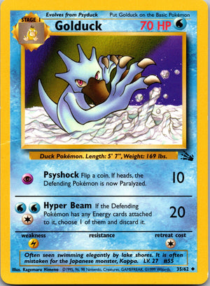 1999 Fossil 35/62 Golduck LP