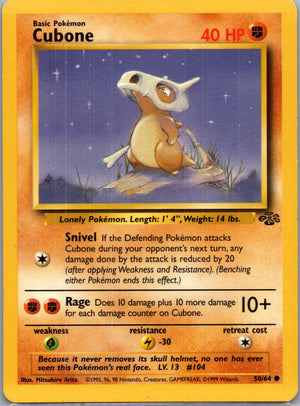 Jungle 50/64 Cubone Common NM
