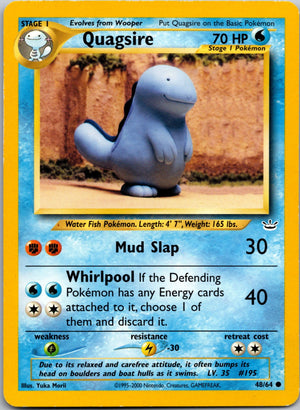 2001 Neo Revelation 48/64 Quagsire LP