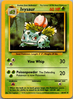 1999 Base Set #030/102 Ivysaur Uncommon C42