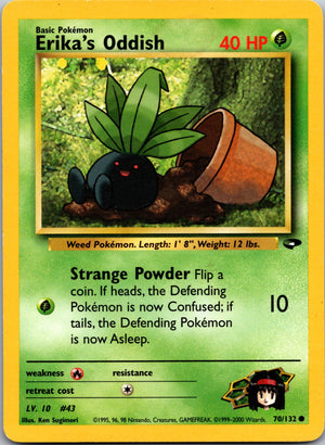 2000 Gym Challenge 070/132 Erika's Oddish LP