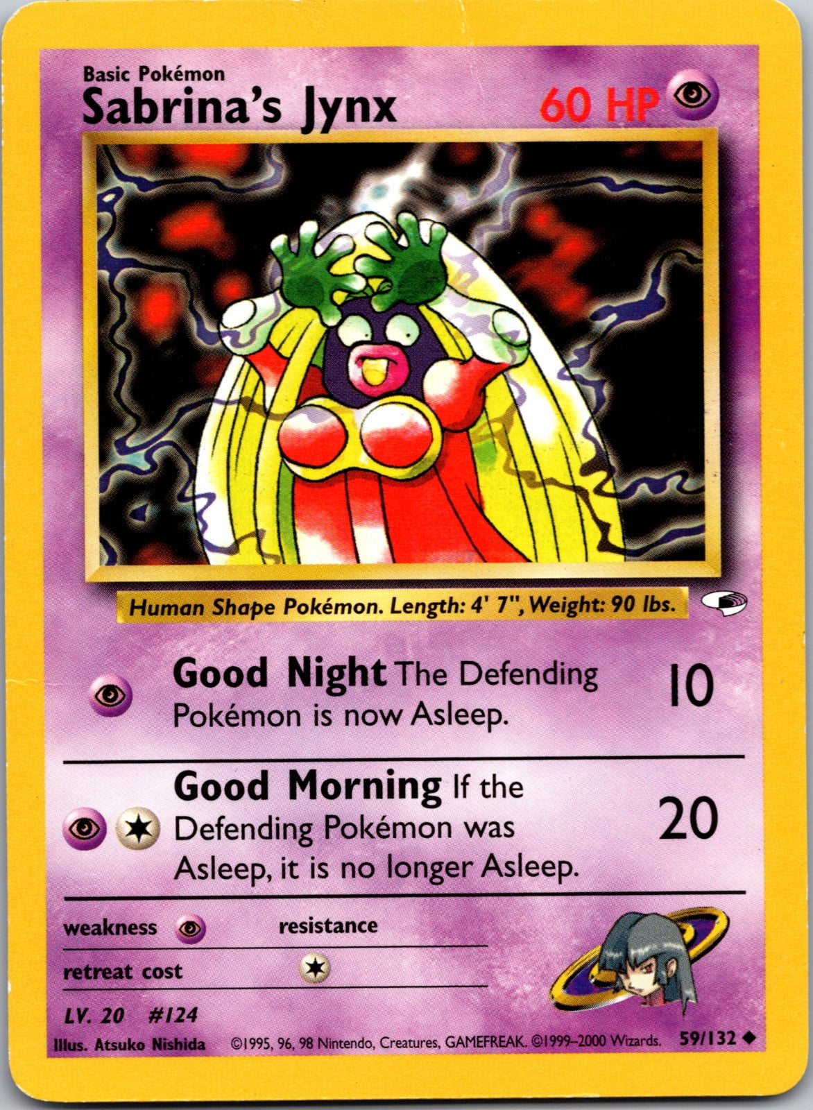 2000 Gym Heroes 059/132 Sabrina's Jynx LP