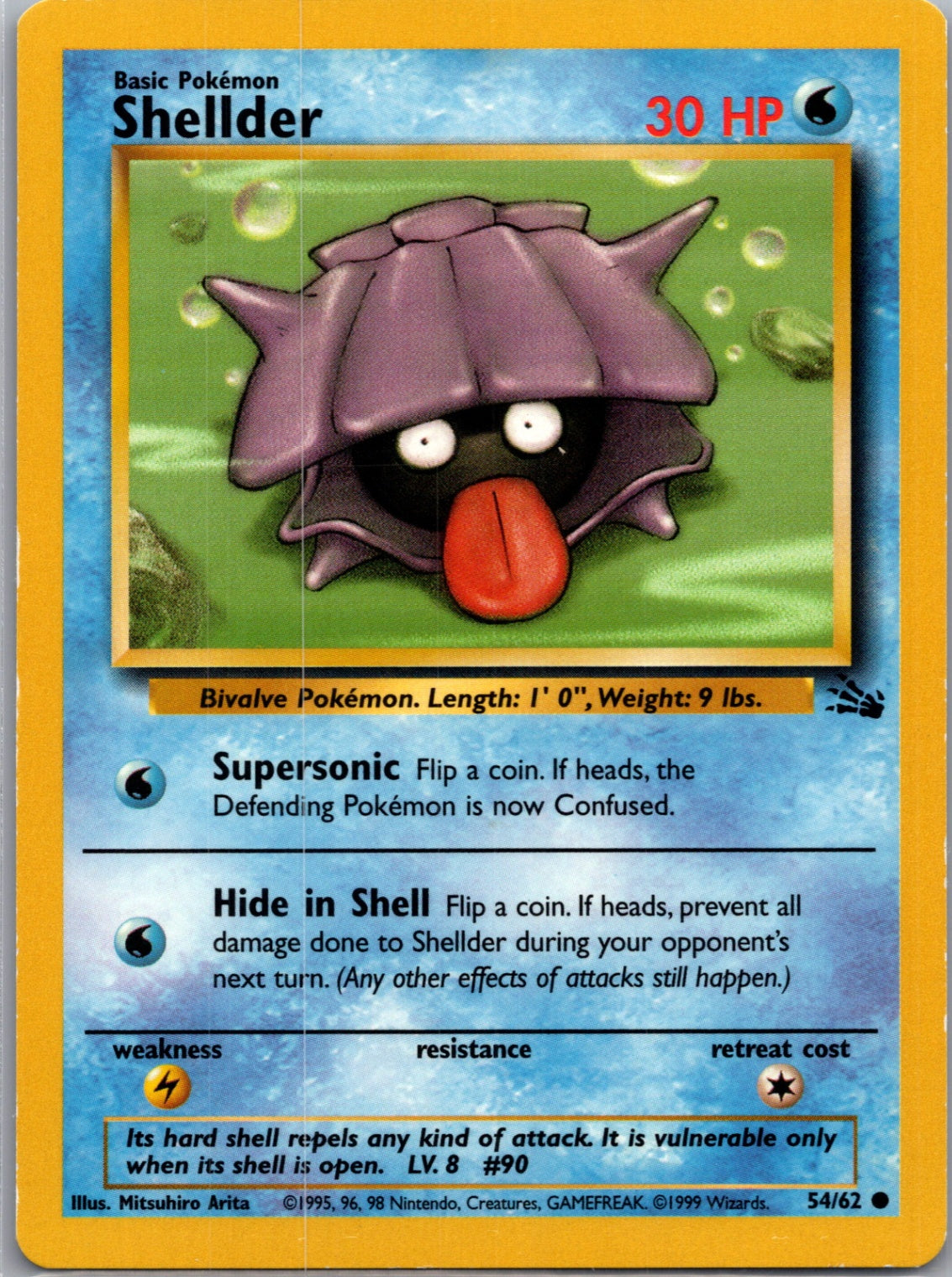 Fossil 54/62 Shellder Common NM