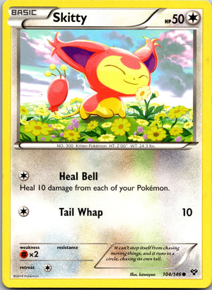 2014 XY Base Set 104/146 Skitty LP